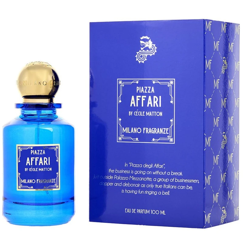 ادوپرفیوم میلانو فراگرانز مدل PIAZZA AFFARI با رایحه خنک حجم 100 میلیلیتر