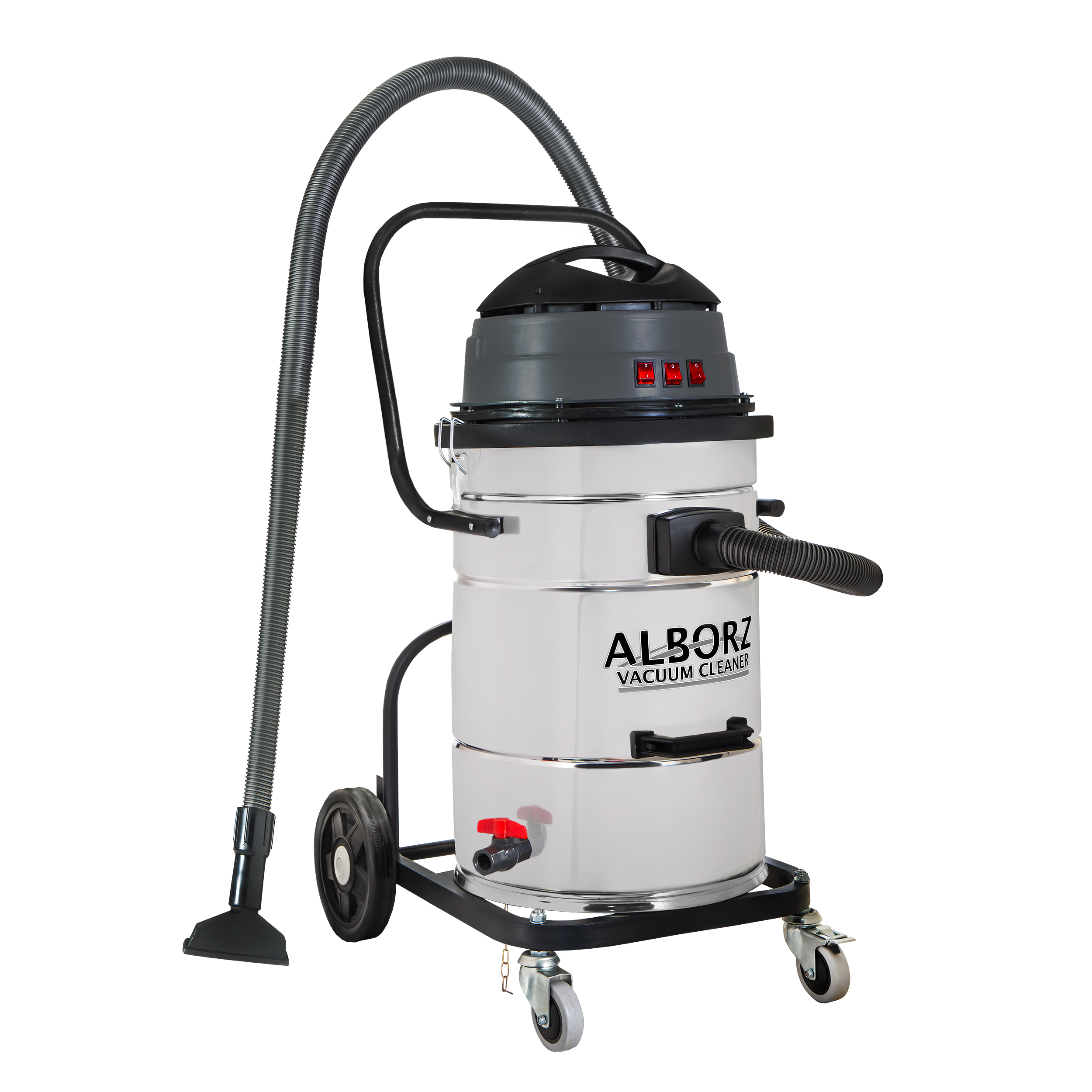 جاروبرقی صنعتی 3600 وات سازه البرز مدل کارواشی CA5000(سطل برگردان)  ظرفیت 65 لیتر