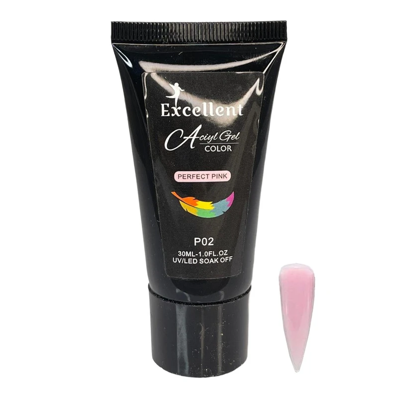 پلی ژل کاشت ناخن اکسلنت مدل Per P02 حجم 30 میلی لیتر