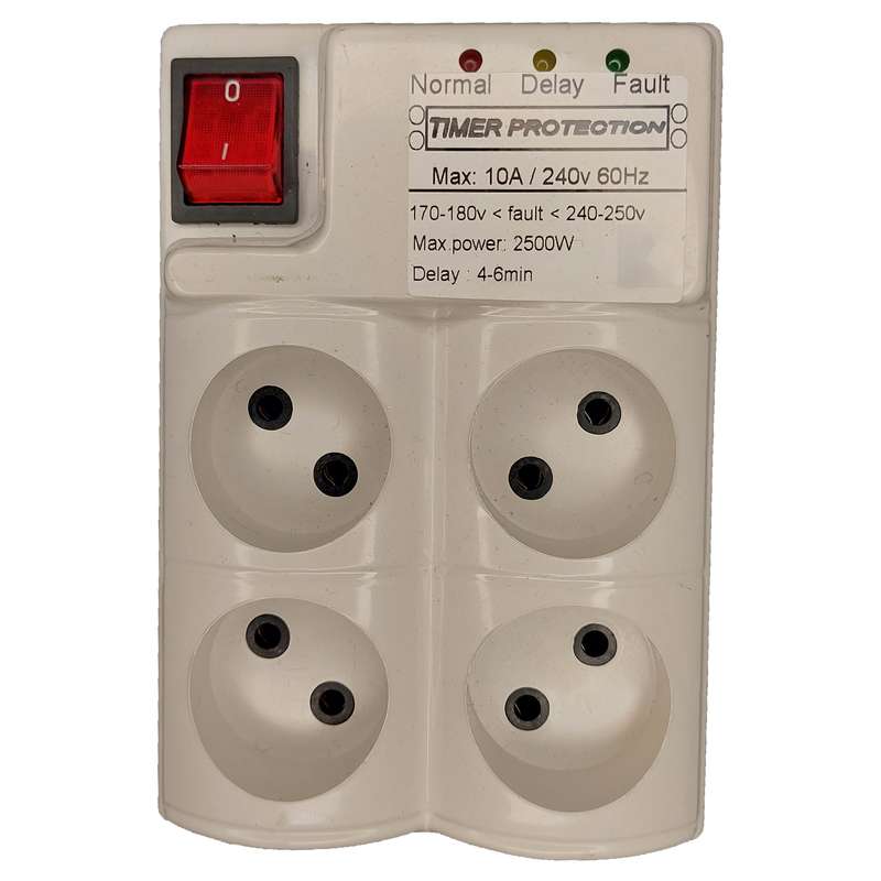 محافظ ولتاژ مدل 4 خانه 10A کد02