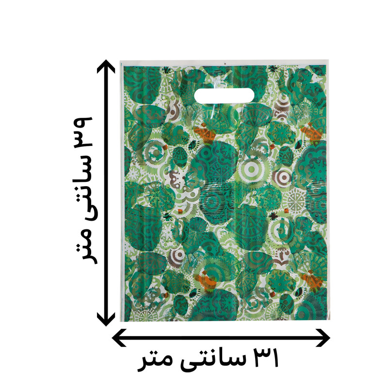 کیسه خرید مدل دسته دار ضخیم مقاوم گل بسته پنج عددی