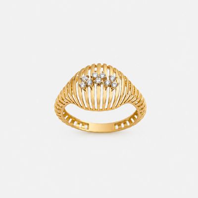 انگشتر طلا 18 عیار زنانه مایا ماهک مدل هرموس MR1609