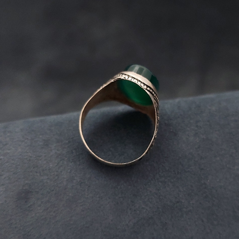 انگشتر نقره مردانه مدل عقیق کد VA7575 انگشتر نقره مردانه مدل عقیق کد VA7575