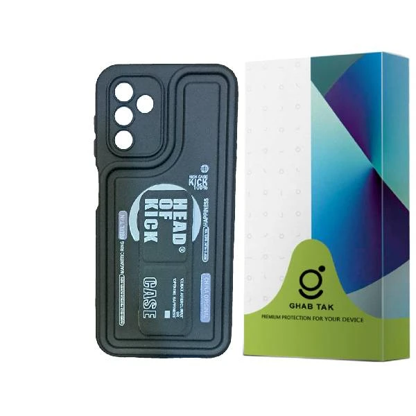 کاور قاب تک مدل سولید استندی طرح دار مناسب برای گوشی موبایل سامسونگ Galaxy A04S