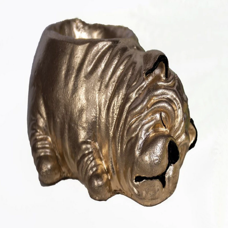 گلدان طرح سگ طلایی مدل S1