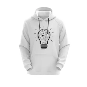 هودی زنانه مدل لامپ کد J248 رنگ سفید