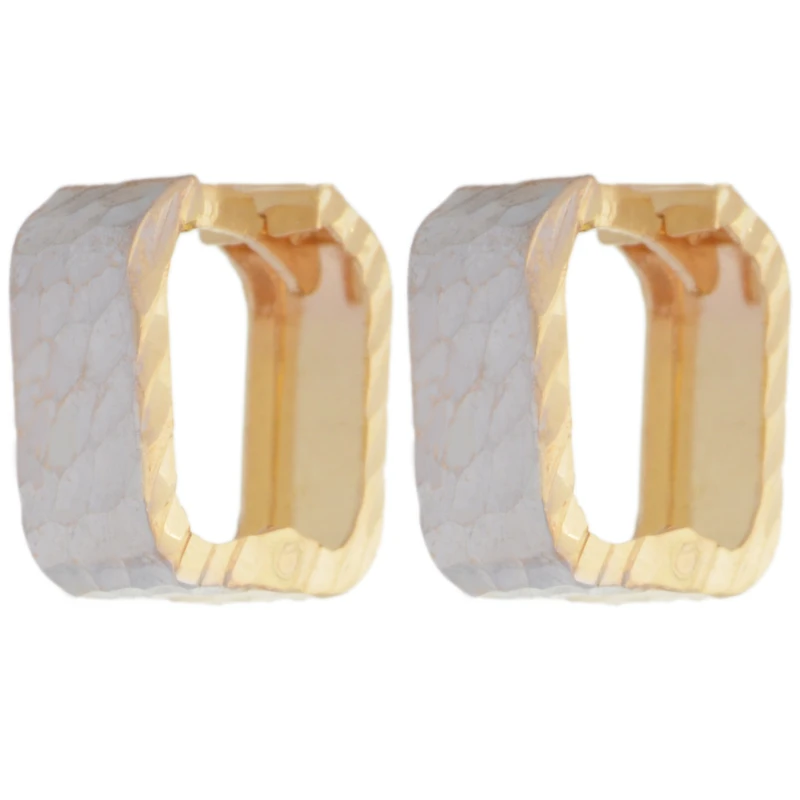 گوشواره طلا 18 عیار زنانه طلای مستجابی مدل حلقه ای  کد 6701
