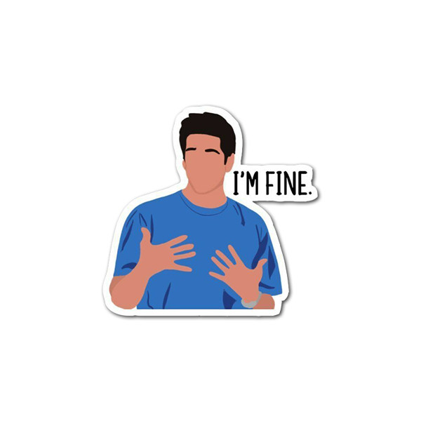 استیکر لپ تاپ و موبایل مدل فرندز