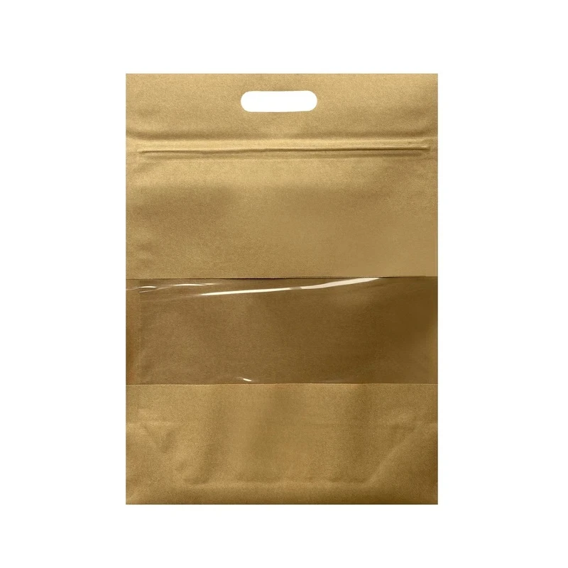 پاکت زیپ دار مدل پنجره دار کد 2416 بسته 25 عددی