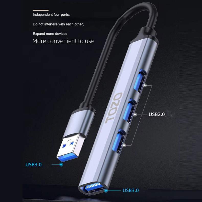 هاب USB چهار پورت USB توزو مدل Flow USB