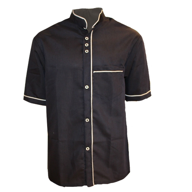 لباس کار آشپزی سه دکمه رنگ سرمه ای تیره