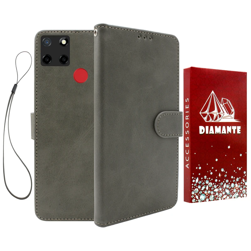 کیف کلاسوری دیامانته مدل Chanta Rd مناسب برای گوشی موبایل ریلمی C21 به همراه بندآویز