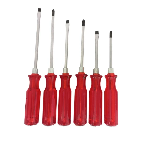 پیچ گوشتی ضربه خور فیکس تاپ  مدل FXt بسته 6 عددی