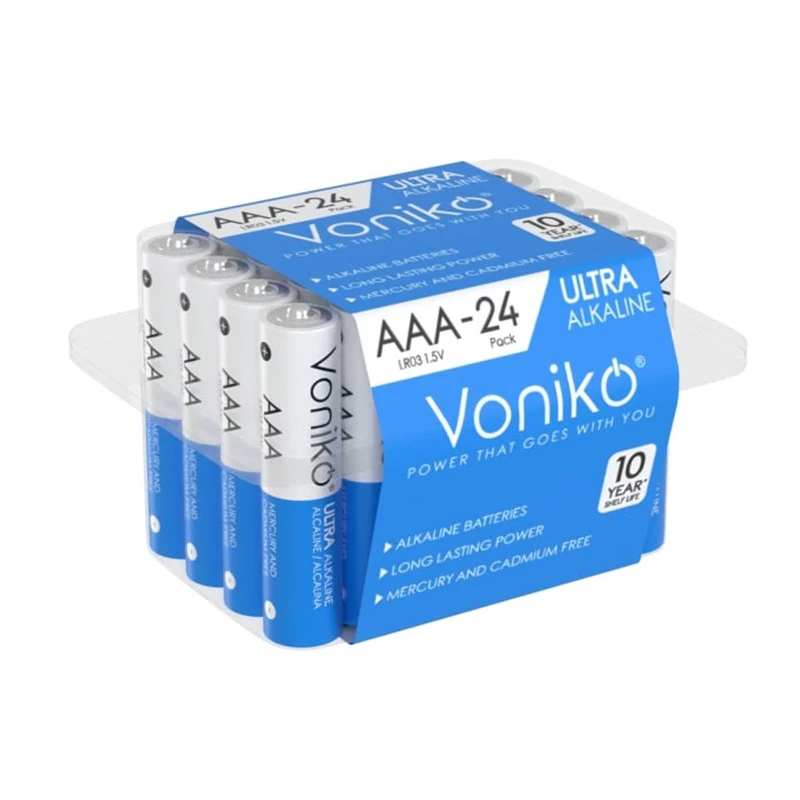 باتری نیم قلمی ونیکو مدل اولترا آلکالاین بسته 24 عددی