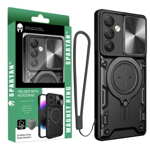 Spartan Magnet Ring Strap Cover For Samsung Galaxy S24 Plus