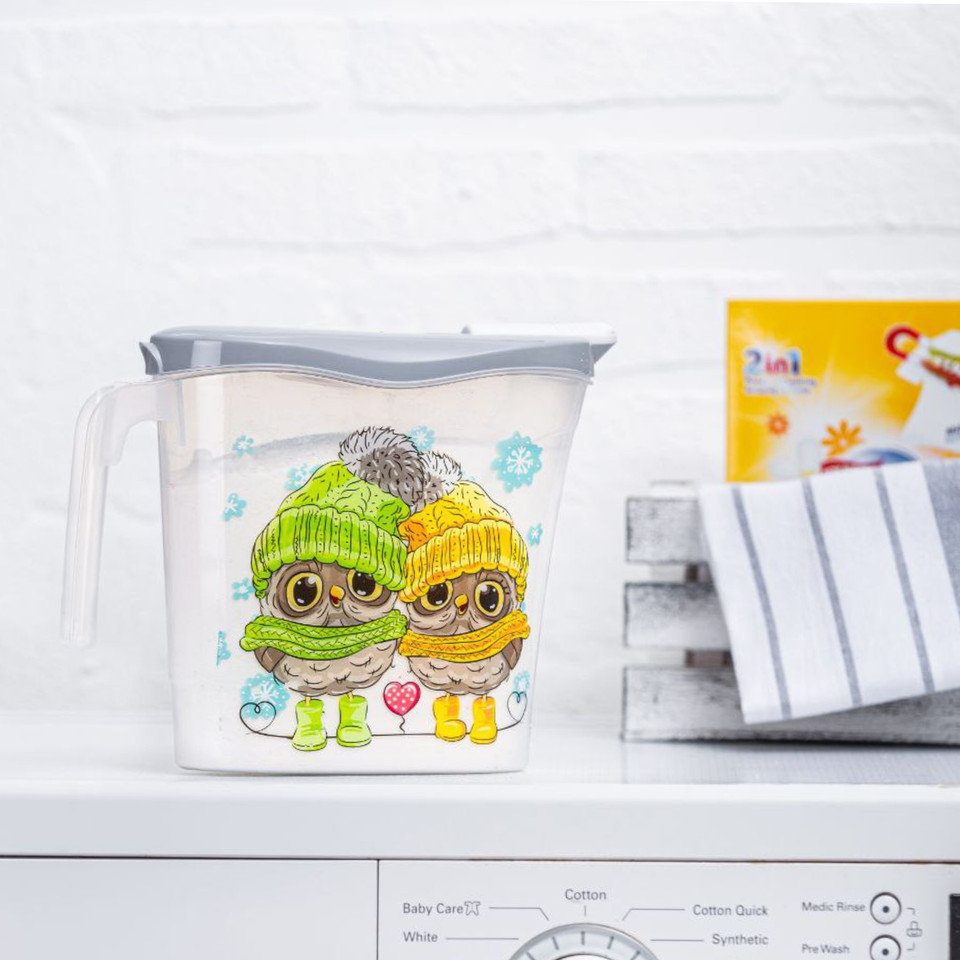 ظرف پودر رختشویی طرح جغد ظرف پودر رختشویی طرح جغد