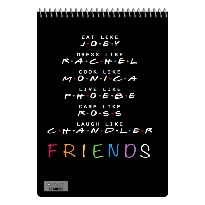دفتر نقاشی 50 برگ سیمی کارنیکا طرح فرندز Friends کد 32450