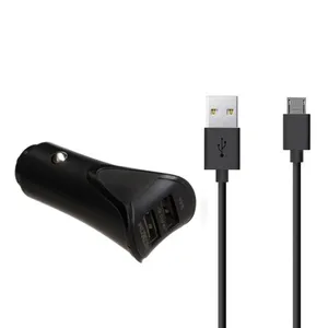 شارژر فندکی موکسوم مدل KC-12 به همراه کابل تبدیل MicroUSB