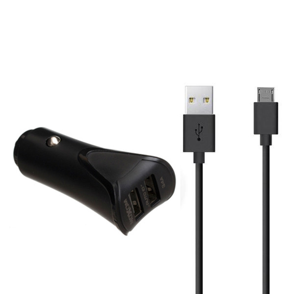 شارژر فندکی موکسوم مدل KC-12 به همراه کابل تبدیل MicroUSB