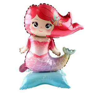 بادکنک فویلی مدل استند پری دریایی کد DB20