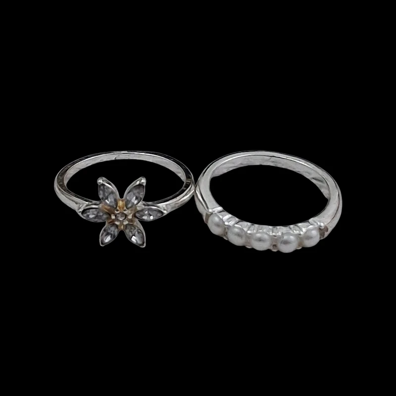 انگشتر زنانه مدل E3100 مجموعه 2 عددی