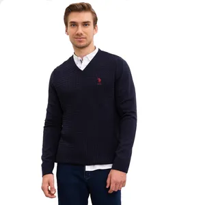 پلیور مردانه یو اس پولو مدل یقه هفت