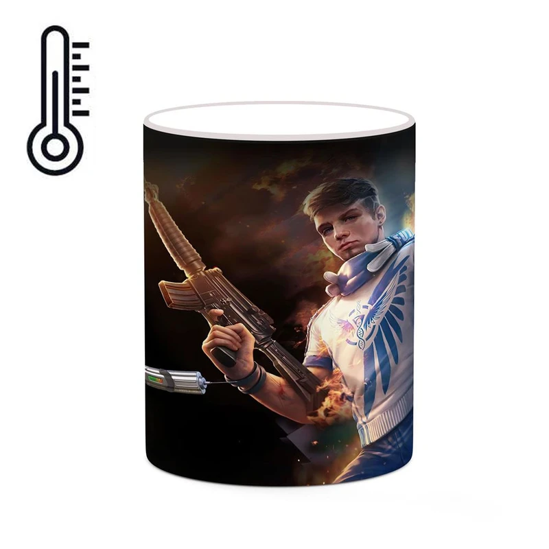 ماگ حرارتی کاکتی مدل بازی Garena Free Fire کد mgh28645