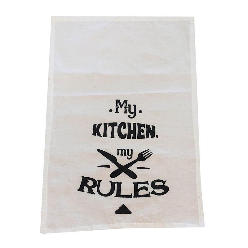 دستمال آشپزخانه طرح My Kitchen My Rules