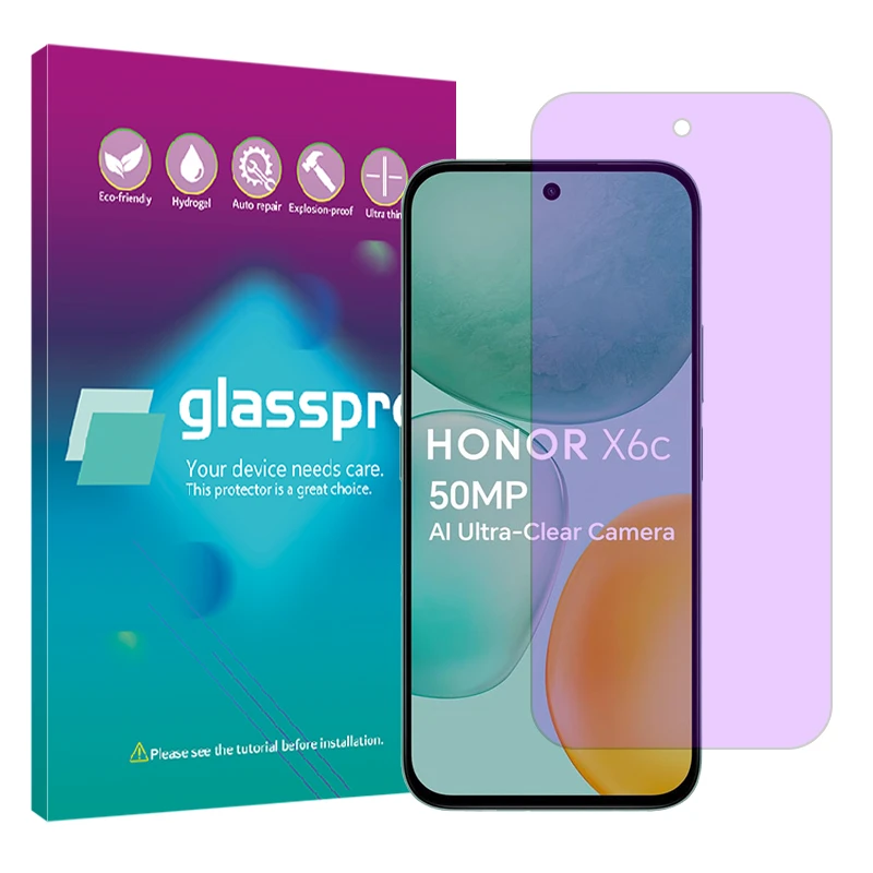 محافظ صفحه نمایش ضد اشعه بنفش گلس پرو مدل Eye Care مناسب برای گوشی موبایل آنر X6c