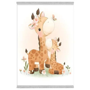 فرش پارچه‌ای دفه مدل فرشینه هازان مخمل طرح فانتزی کد 3248