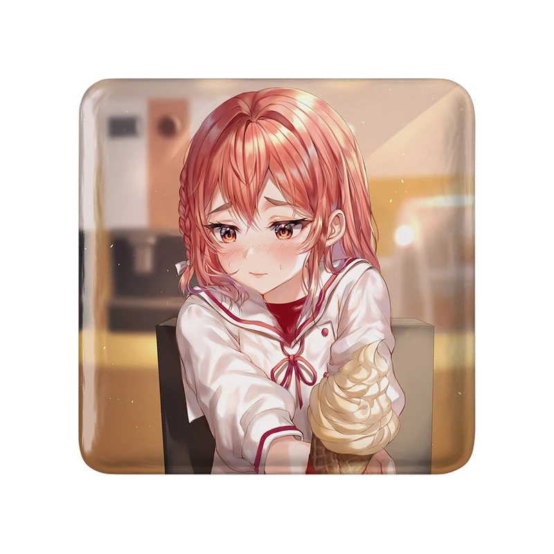 مگنت خندالو طرح سومی انیمه کانوجو اوکاری مدل مربعی کد 34824