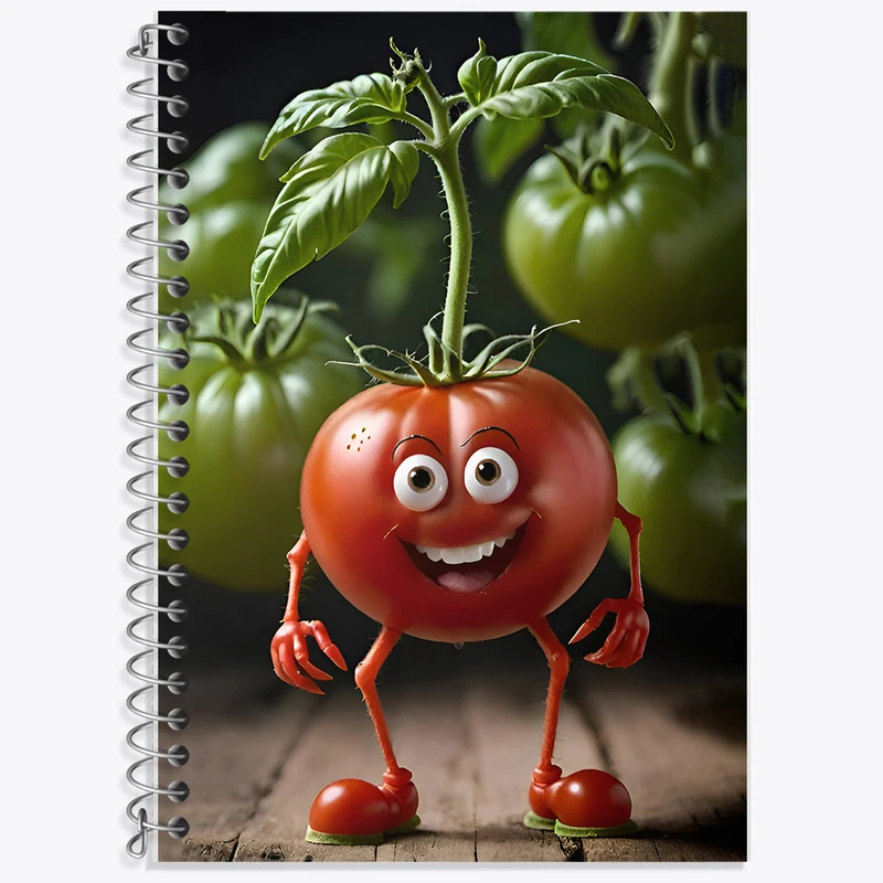 دفتر نت موسیقی 50 برگ خندالو طرح گوجه فرنگی بامزه کد F7506