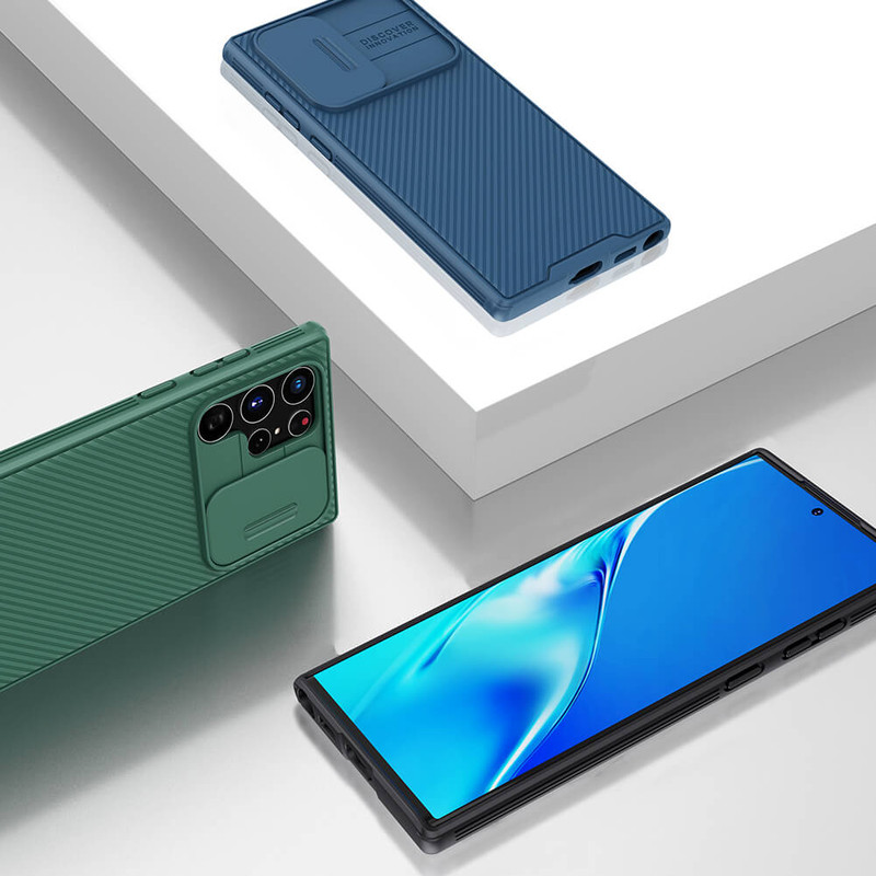 کاور نیلکین مدل CamShield Pro مناسب برای گوشی موبایل سامسونگ Galaxy S22 Ultra 