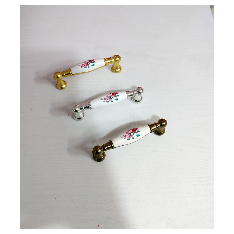 دستگیره کابینت و کمد مدل تلفنی کد H96 بسته 3 عددی