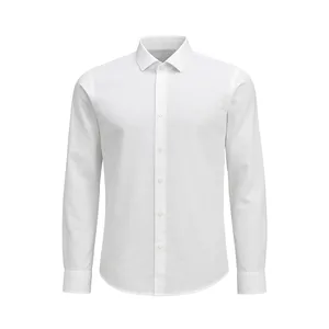 پیراهن آستین بلند یقه برگردان مردانه امشاسپند مدل Sway