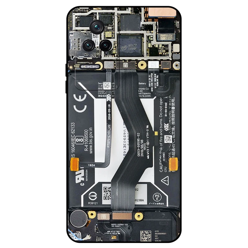 کاور مگافون طرح برد موبایل مدل 8004 مناسب برای گوشی موبایل شیائومی Poco F4 5G / Redmi K40S