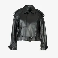 کت چرم زنانه چرم مشهد مدل C0216