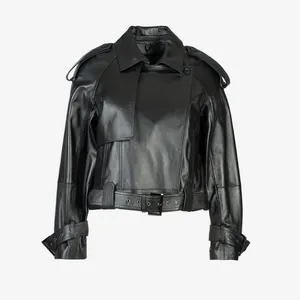 کت چرم زنانه چرم مشهد مدل C0216