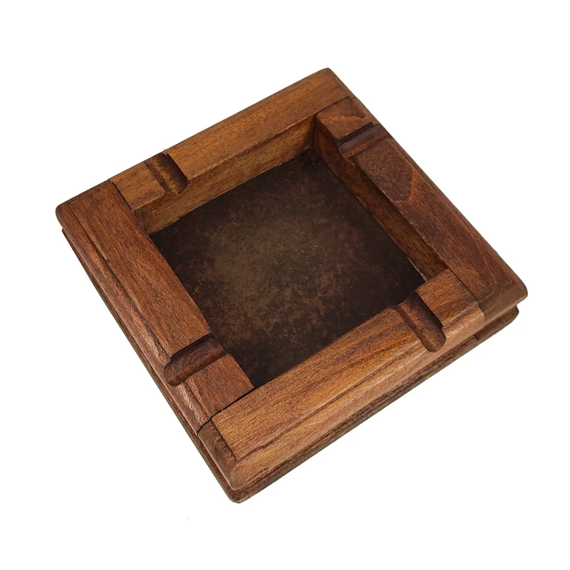 زیرسیگاری مدل چوبی مربع کد 02
