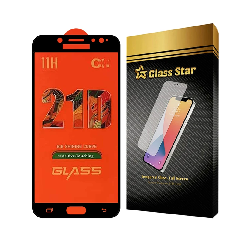 محافظ صفحه نمایش گلس استار مدل FULLGS مناسب برای گوشی موبایل سامسونگ Galaxy J7 Pro / Galaxy J7 2017 / Galaxy J730