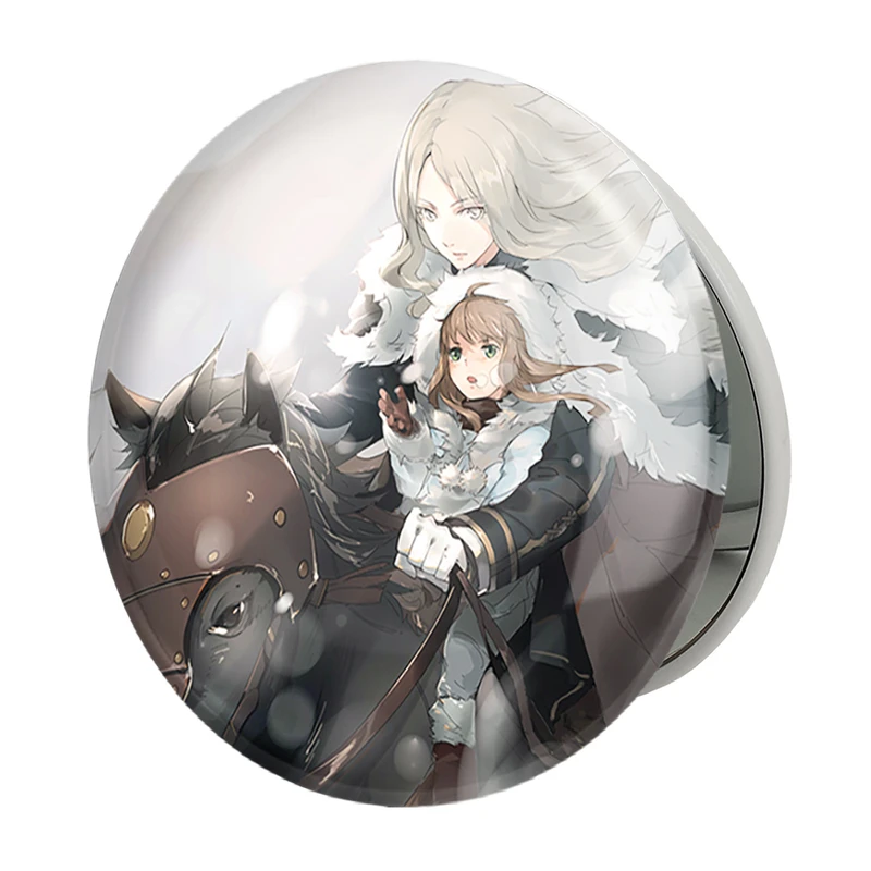 آینه جیبی خندالو طرح کلر انیمه کلیمور مدل تاشو کد 33501