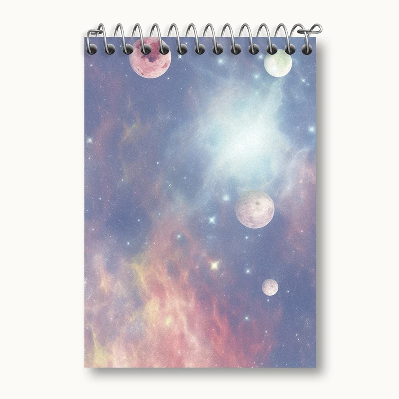 دفتر یادداشت 50 برگ خندالو طرح کهکشان کد N2412