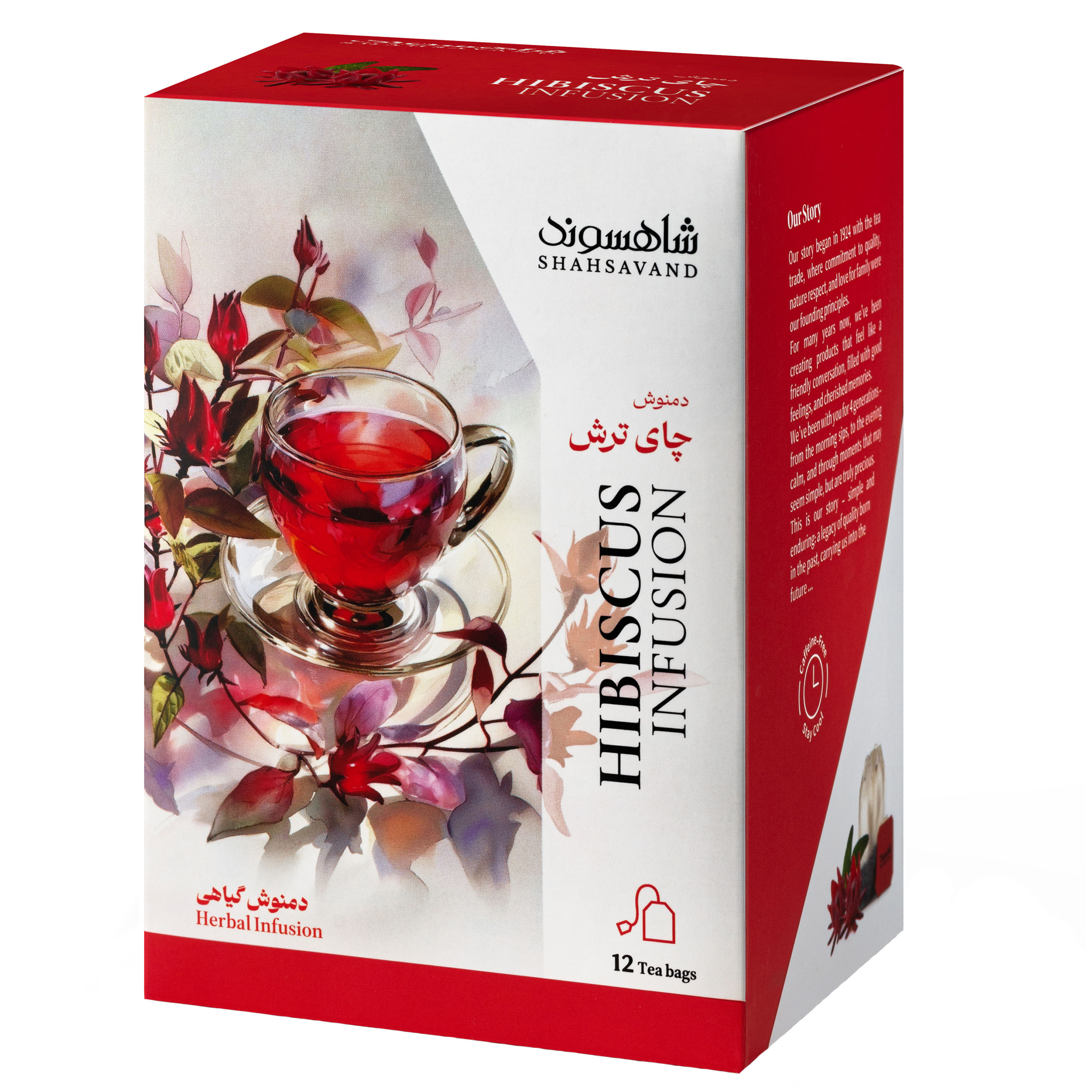دمنوش چای ترش شاهسوند - 18 گرم بسته 12 عددی
