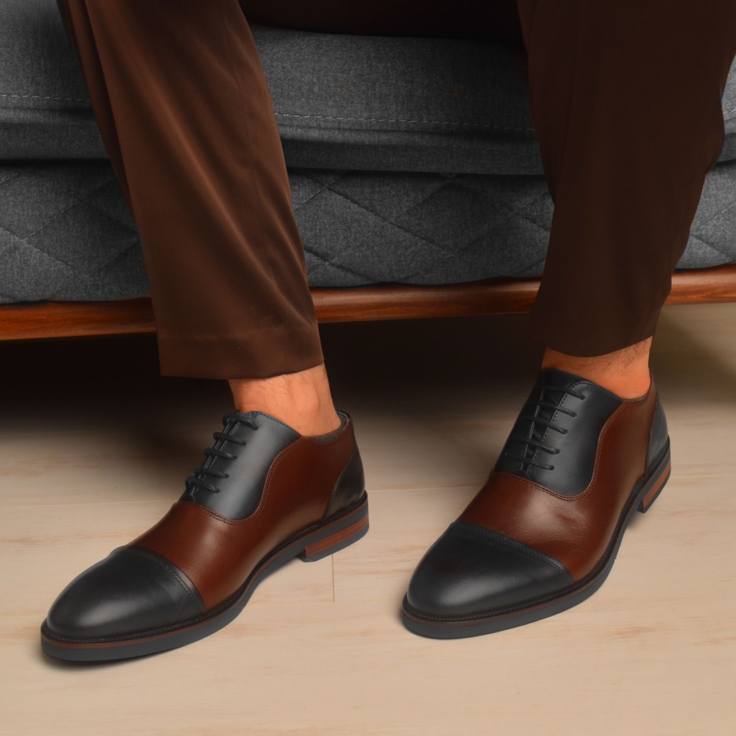 کفش مردانه چرم عطارد مدل چرم طبیعی کد SH19 -  - 18