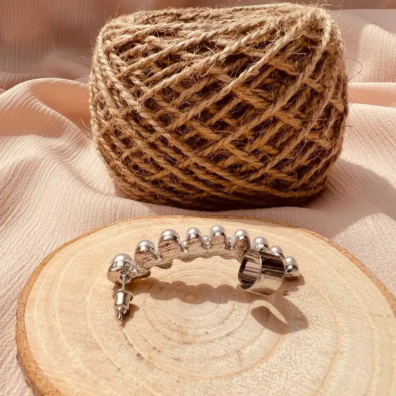 گوشواره زنانه مدل ایرکاف مرواریدی