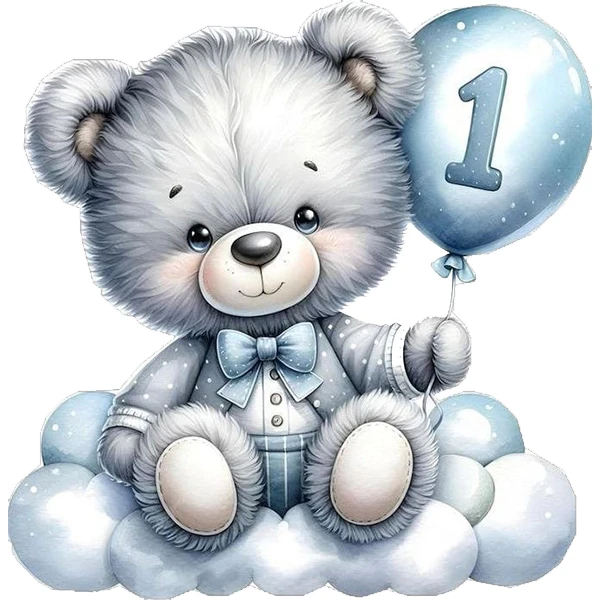 استیکر پارچه و لباس پاد آفرین طرح خرسی کد 3447