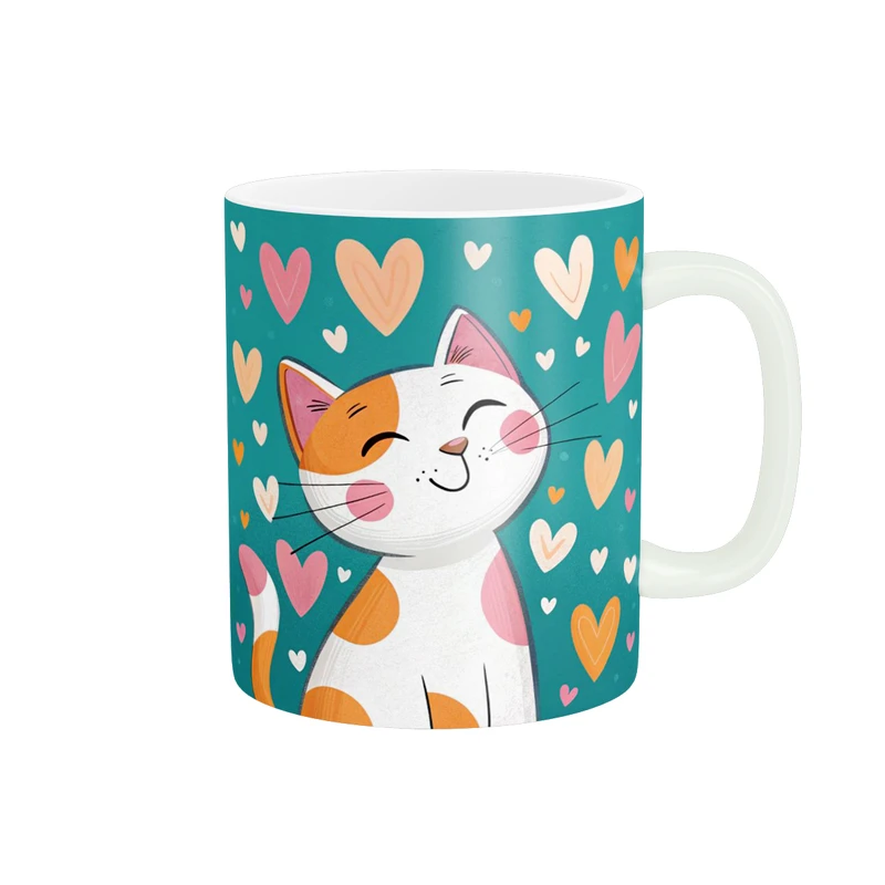 ماگ پاد آفرین طرح گربه کد 2213