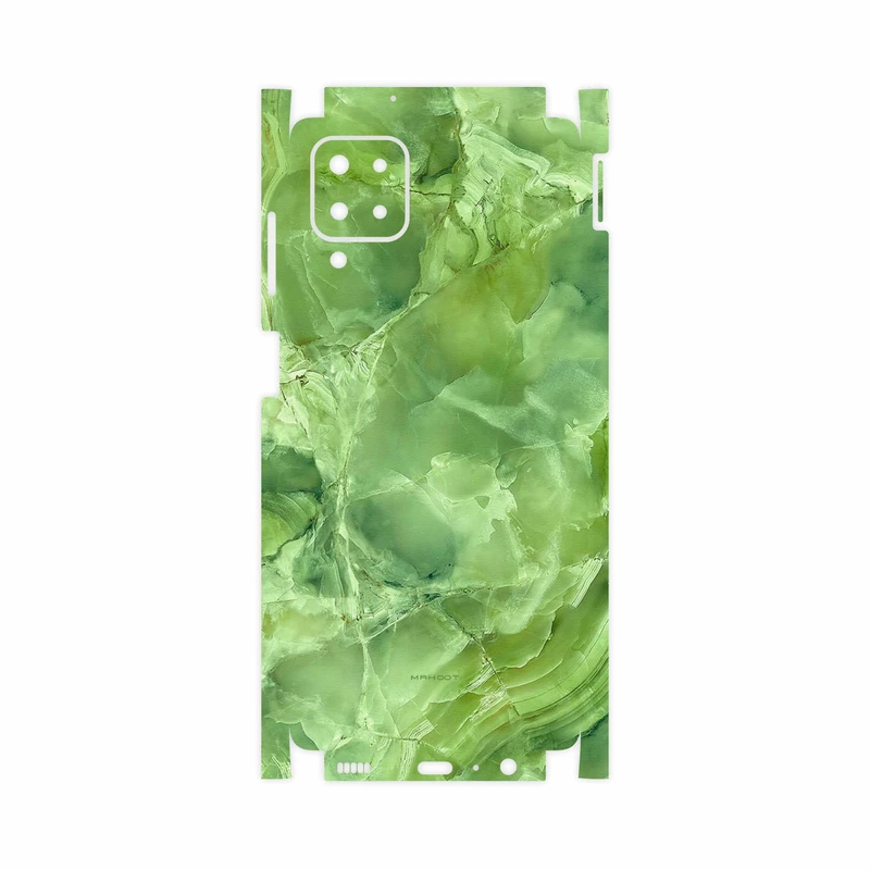 برچسب پوششی ماهوت مدل Green-Crystal-Marble-FullSkin مناسب برای گوشی موبایل سامسونگ Galaxy M12