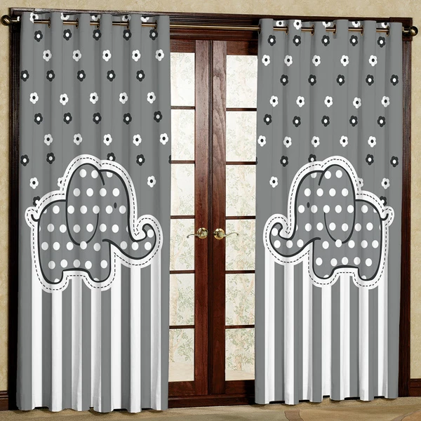 پرده مدل مخمل پانچی کد 6643 سایز 280x140 سانتی متر