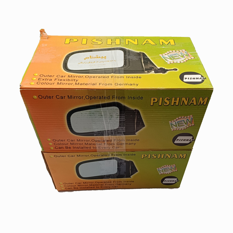 آینه جانبی خودرو مدل PISHNAM مناسب برای وانت مزدا کارا بسته 2 عددی